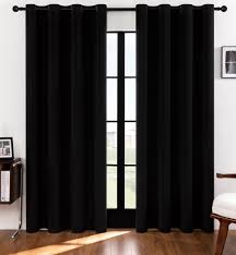 STRIP HOME DECOR Black Curtain